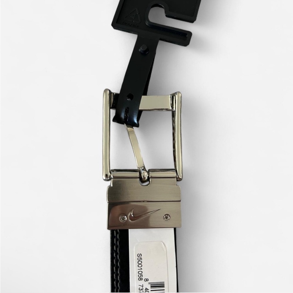 New With Tags Nike Men’s Reversible Belt (black and grey) Size XL (42-44) - Picture 5 of 7
